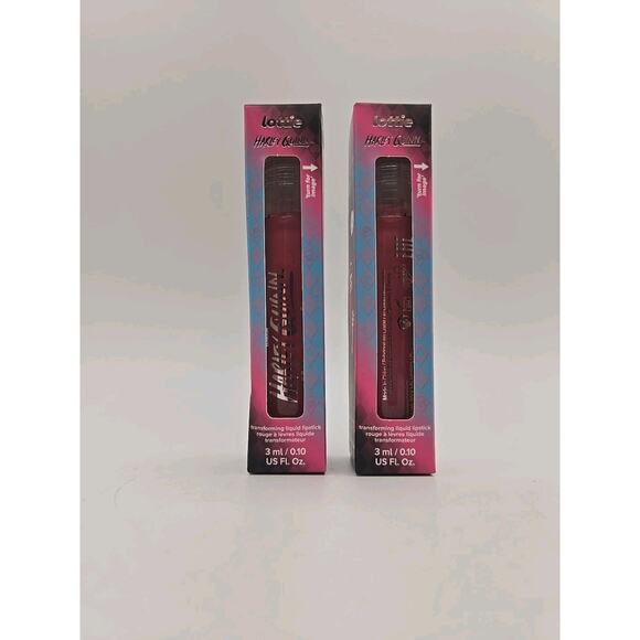 2 Lottie London Transforming Liquid Lipstick Wanted Nude Pink Shade 3ml 0.10 oz - Picture 1 of 3